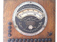 Click for bigger picture of the Weston Voltmeter in the Magneto Test Desk