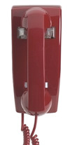 Red 2554 No-Dial Wall Phone
