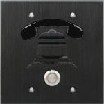 Black Flush Mount Door Box - Bell Style