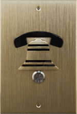 Elongated Brass Flush Mount Bell Style Door Box