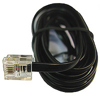Black Modular Line Cord