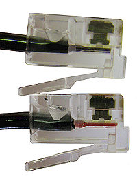Modular Handset Cords are wired so the ends are Reversed