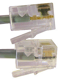 Modular Line Cords are wired so the ends are Reversed