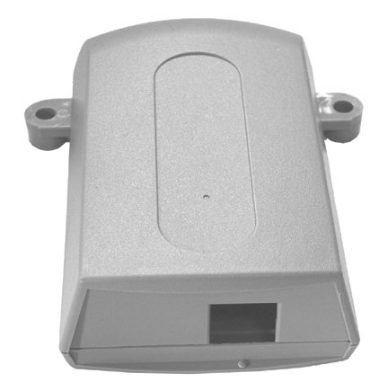 Rounded Gray Box with Mounting Holes