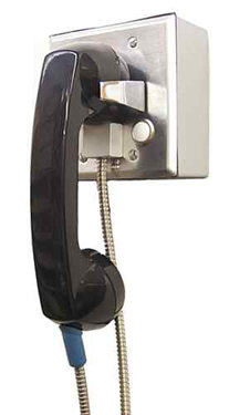 Click for bigger picture of the Handset Door Box with 4' Armored Cord