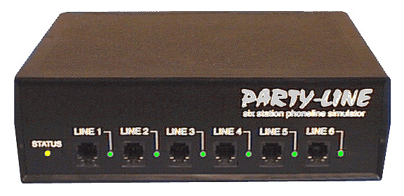 Party-Line 6 Port Telephone Line Simulator