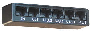 4 Line RJ-45 Modular Breakout