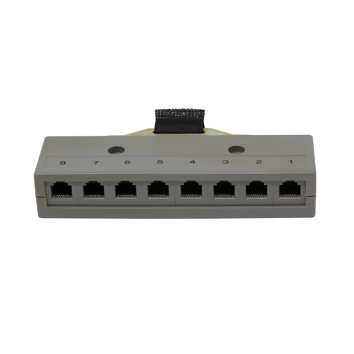 8 Port 3 Pair Harmonica with Male Amp Connector (Front View)