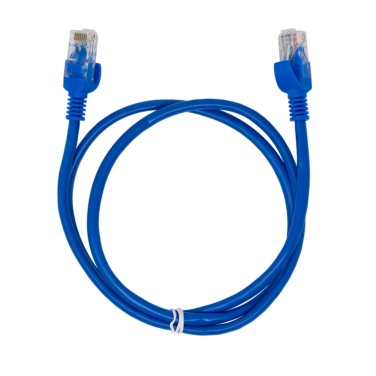 CAT5E, SLIM BOOTED, RJ45, 3 FT, BLUE, BAGGED