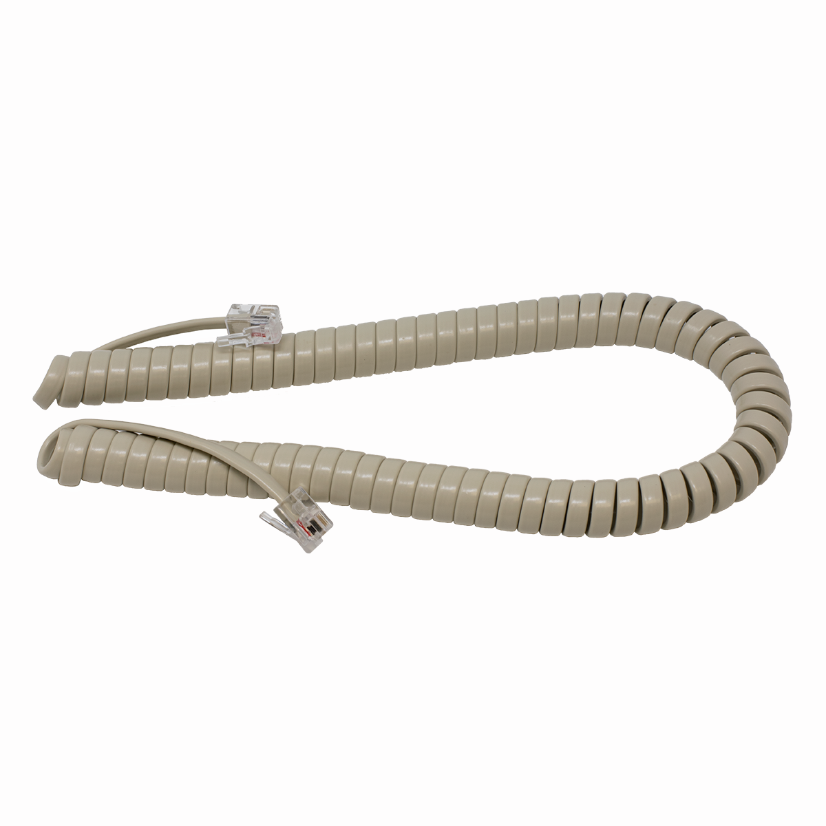  7' Ash Coiled Handset Cord