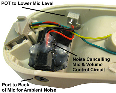 Ambient noise cancellation online microphone