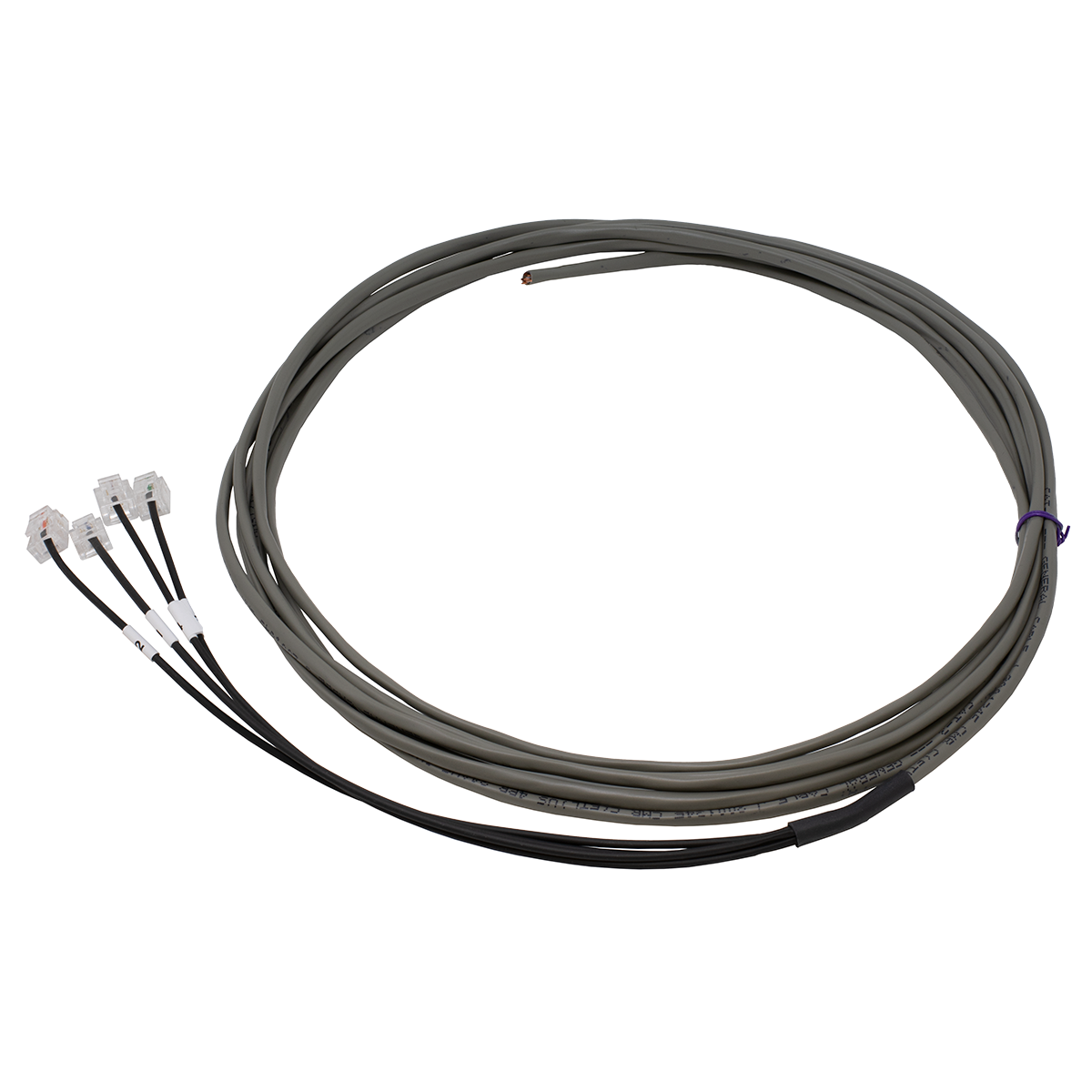 QWIK 15' 4x4 RJ-45 to Blunt Cable