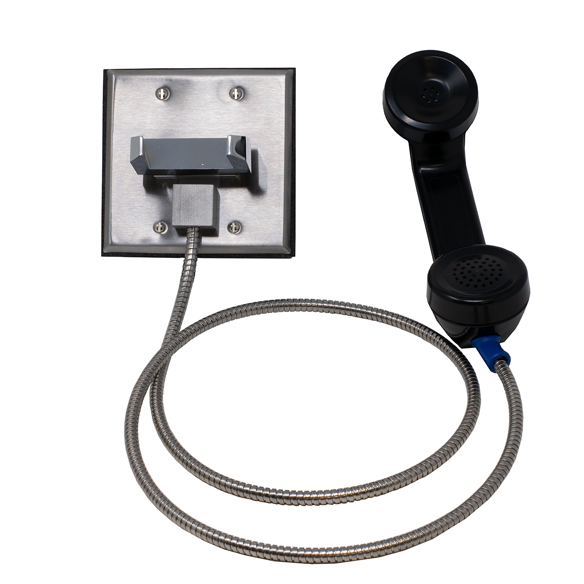 Outdoor Rated Telephone with Chrome Hookswitch (Front View)