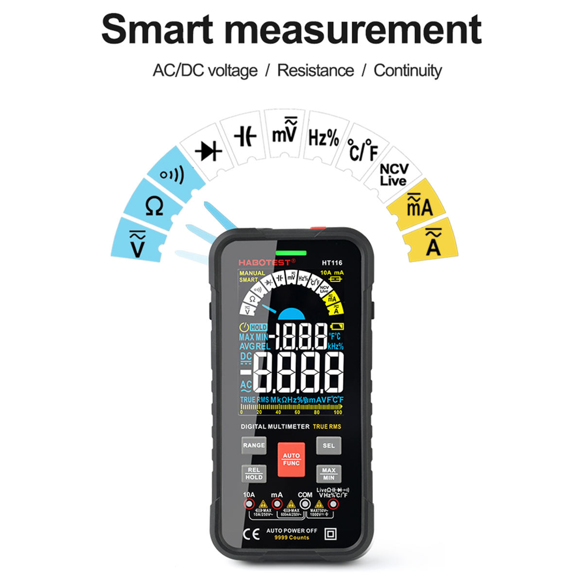 Technician's Smart Digital Multimeter (DVOM) (Measurement View)